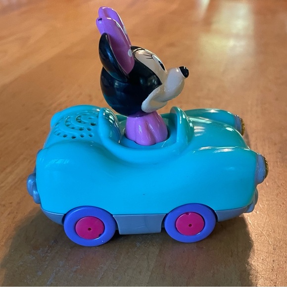 VTech Go!Go! Smart Wheels Disney Minnie Mouse Green & Pink Toy musical car - Picture 6 of 8